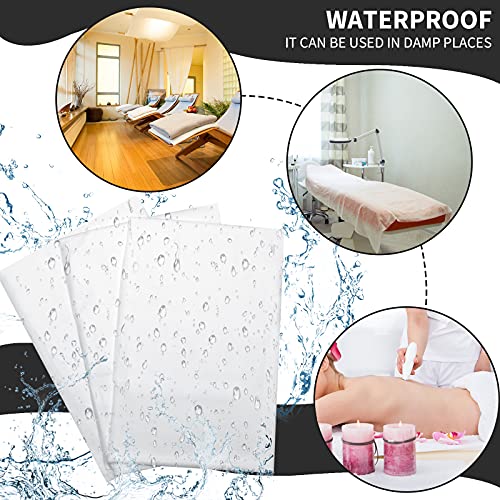 Disposable Massage Table Sheets - 100 Pack Waterproof Oil-Proof Spa Covers