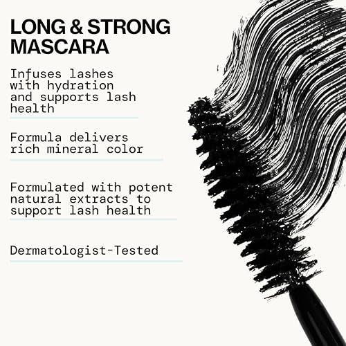 Pacifica Mini Stellar Gaze Mascara ? Supernova Black Trial Size, Length & Strength Mineral Mascara, Travel-Friendly, Vegan Ophthalmologist Tested