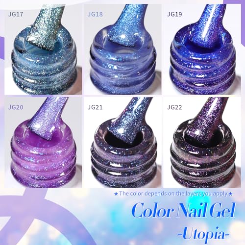 Born Pretty Chameleon Gel Nail Polish Set - 6 Colors, 7ml Each