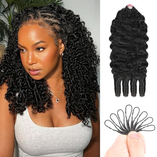 Burmese Curly Crochet Hair Bundles - 120g Knotless & Reusable