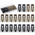 20Pc Metal Snap Hair Clips for Women Girls with Storage Box