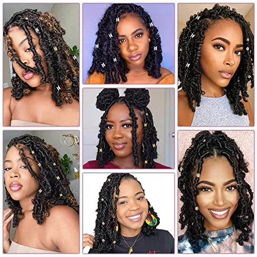 NAISKA 100PCS Dreadlocks Jewelry Beads Hair Braid Clips Dread Locks Metal Hair Braiding Jewelry for Women Braids or Man Beard(Golden and Sliver)