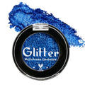 Blue Glitter Eyeshadow Palette - Highly Pigmented, Waterproof