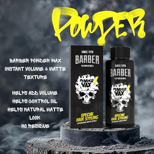 Barber Marmara Powder Wax - Matte Hair Styling Powder 20g
