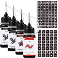 DIY Temporary Tattoo Kit - 4 Colors, 103 Stencils, Easy Application