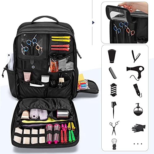 BAFASO Travel Barber Case Large Capacity Hair Cutting Tools Bag