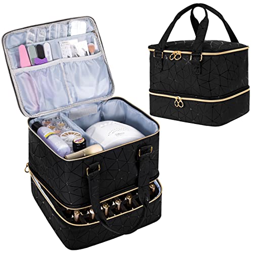 Uross Nail Polish Organizer Bag - Holds 42 Bottles