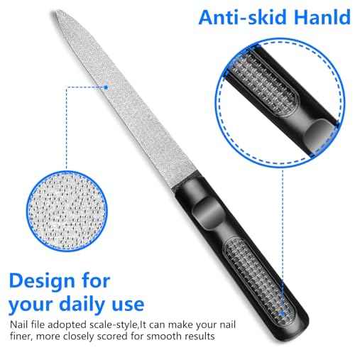 Toenail Clippers for Seniors Thick Nails,Ultra Wide Jaw Angled Head for Large Toe Nail Clippers for Men Women, Heavy Duty Stainless Steel with Long Handle Cutter,Nail File(Black)