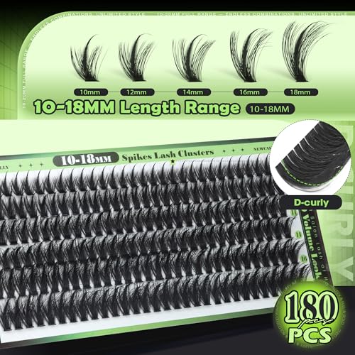 Lash Clusters with Spikes Manga Eyelash Extensions 10-18MM D-Curly