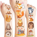 96PCS Woodland Animal Temporary Tattoos for Kids & Adults