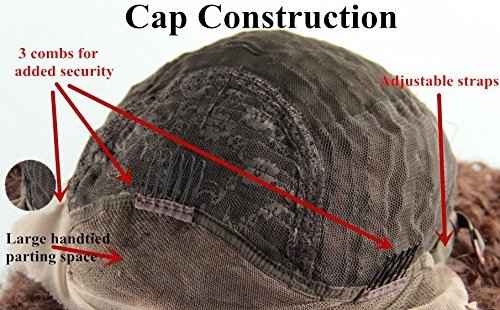 sylvia Black to Platinum White Hair Synthetic Lace Front Wigs Long Natural Wave Realistic Hairline Soft Glueless Half Hand Tied Wig 180% Density Heat Resistant Hair Replacement for Women…