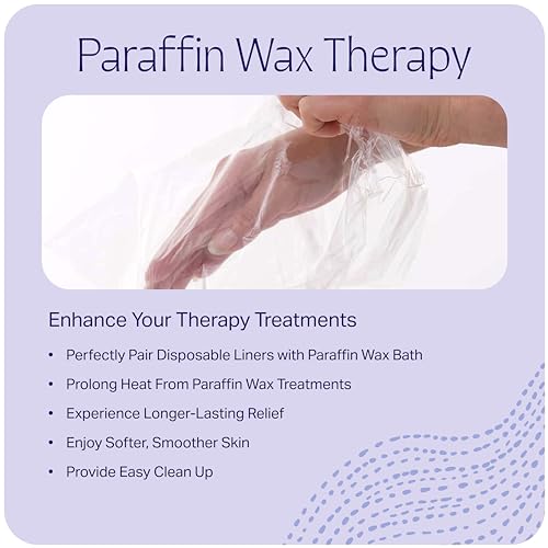 Therabath Disposable Paraffin Wax Liners for Hands & Feet (100 Count)