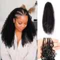 OQ Afro Curly Feather Crochet Human Hair 18 Inch