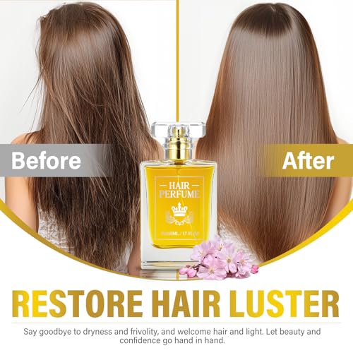 Hair Perfume Mist with Essential Oils - Moisturizing Shine Spray, 1.7 fl oz