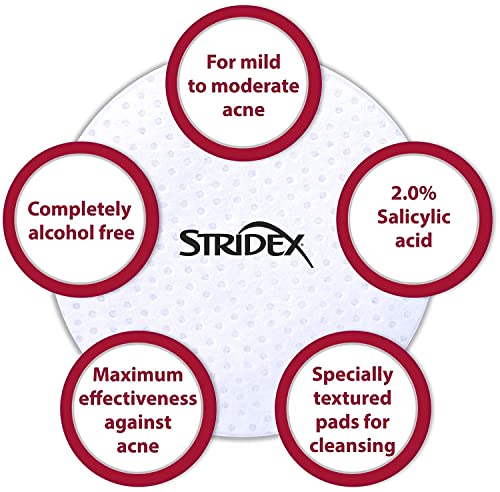 Stridex Daily Care Acne Pads Maximum Strength - 90 Count (Pack of 2)