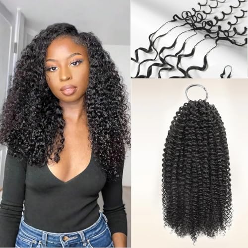 Kinky Curly Crochet Human Hair 14 Inch 100g