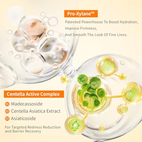 Vitamin C&E Enzyme Serum for Face Brightening, With Vitamin C, VE, Hyaluronic Acid, Centella & Active SOD, Gentle Skincare Formula to Improve Clarity, Exfoliates, Repairs & Hydrates, 1 fl Oz