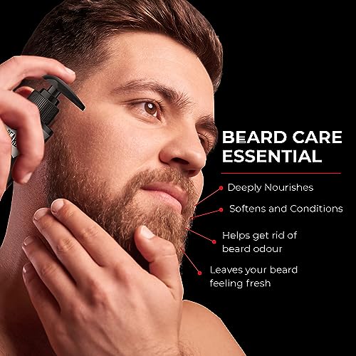 Beardo Godfather Beard Wash Shampoo for Men (3.33 oz) | Fights Dandruff and Hair loss | Refreshing Fragrance | Active cleansing | Purifies and cleanses skin and beard | Protection from Sun and Dirt |