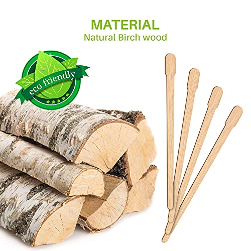 Mibly 500 Pcs Wooden Wax Sticks for Hair Removal