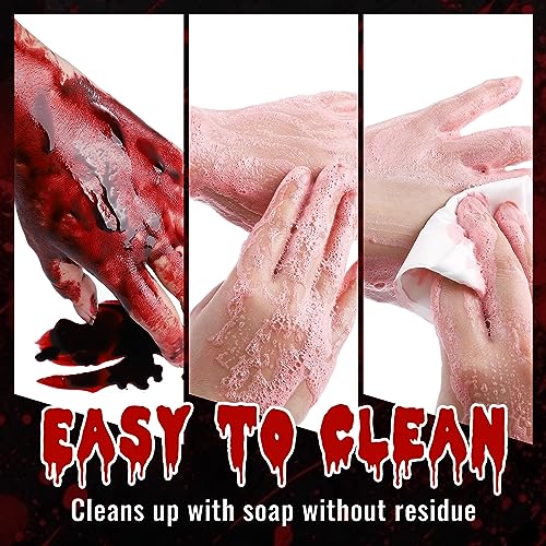 BOBISUKA Realistic Washable Fresh Fake Blood 1.76oz - SFX Makeup Kit
