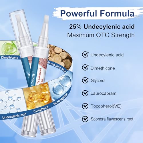 Toenail Fungus Treatment Pen 25% Undecylenic Acid - 6 Pack