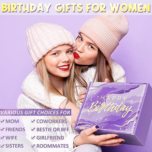 Lavender Spa Birthday Gift Box for Women | 8-Piece Self-Care Set