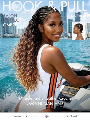 LUVME Deep Wave Crochet Human Hair 22 Inch 100g
