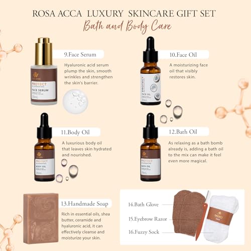 32 Piece Coconut Skincare Spa Gift Set for Women