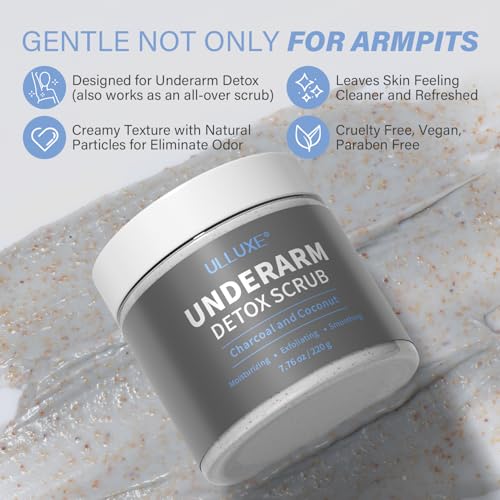 Charcoal Underarm Detox Scrub - Odor Control & Dark Spot Remover