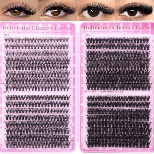 Lash Clusters D Curl DIY Extensions Beginners 640pcs (30D-80D)