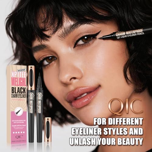 QIC Waterproof Liquid Eyeliner Pen - Black