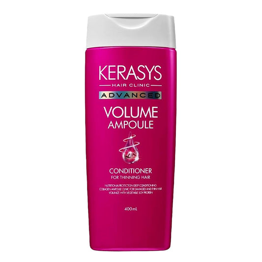 Kerasys Advanced Collagen Ampoule Clinic for Damaged and Thin Hair Volume Ampoule 13.5 fl oz / 400 ml (Shampoo + Conditioner Set)