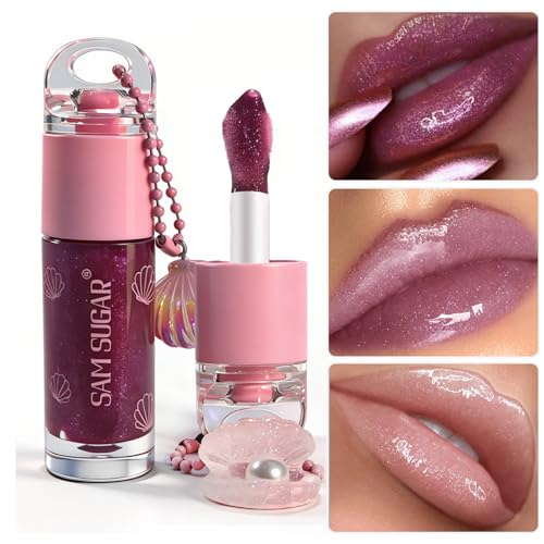 LuckNest Shimmery Lip Gloss Set - 3 Colors, Hydrating & Non-Sticky