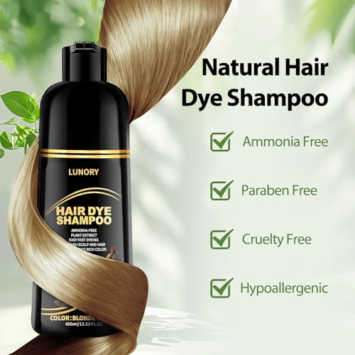 Blonde Brown Hair Dye Shampoo - Gray Coverage, 20 min