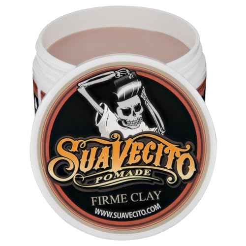 Suavecito Pomade Firme Clay - Strong Hold Hair Clay For Men - Low Shine Matte For Natural Texture Hairstyles