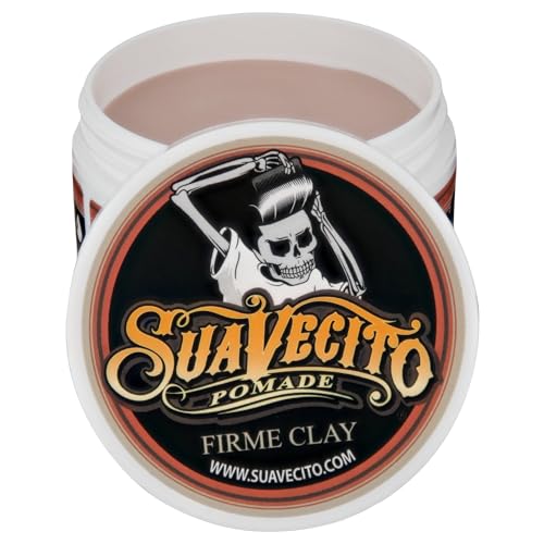 Suavecito Pomade Firme Clay - Strong Hold Matte Finish, 5 oz