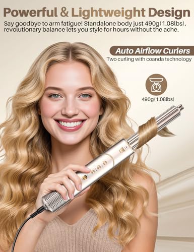 7-in-1 High-Speed Hair Dryer & Blow Dryer Brush with Auto Curler