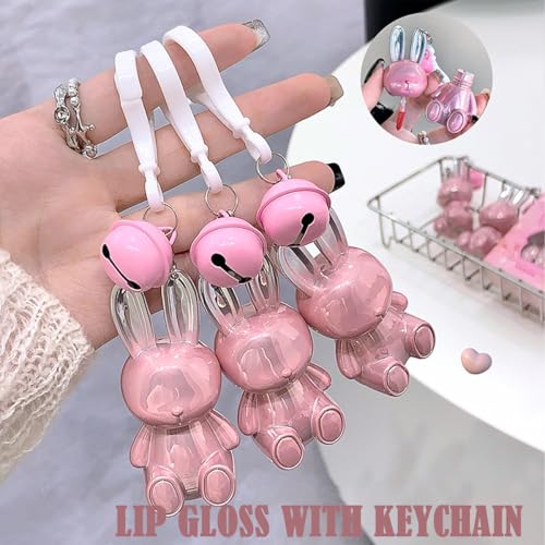 Dulele Cute Rabbit Lip Gloss Set - 3 Colors Matte Velvet Lipstick