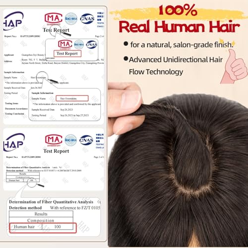 Rich Choices 10 Inch #1B Natural Black 100% Remy Human Hair Topper 150% Density 3D 360° Lace Base Clip-in