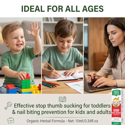 Nail Biting Prevention Bitter Polish for Kids | 2-in-1 Deterrent