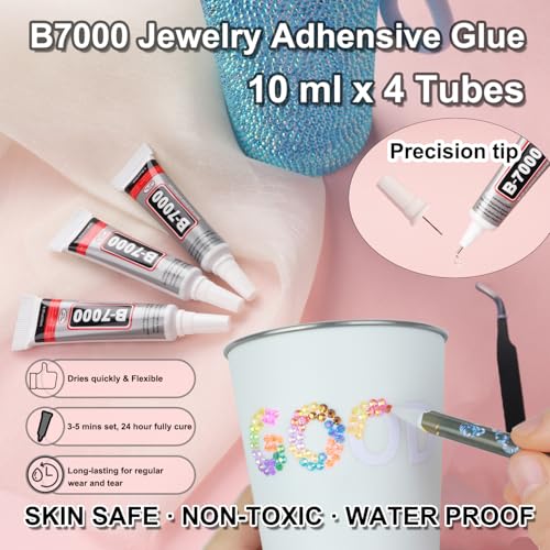 50000 PCS Bedazzling Rhinestones Kit - 42 Colors 3mm Flatback Gems