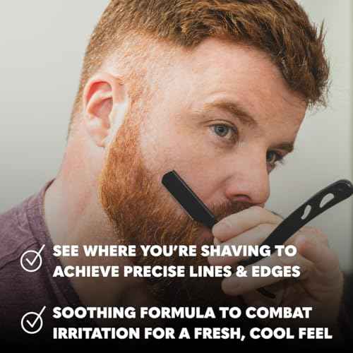 Beard Club Premium Shaving Gel for Men ? Hydrating Mens Shave Cream for Sensitive Skin ? Cedar Scent Precise Line Ups & Smooth Shaving ? Clear Shave Gel for Men ? Cooling Sensation ? Sativa Seed 8oz