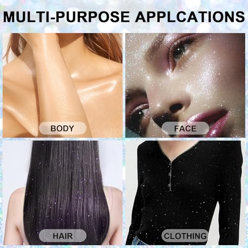 Hair & Body Glitter Spray - Ultra Fine Holographic Sparkle