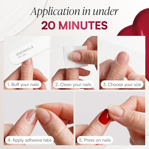 Soft Gel Press On Nails - 30 Pc Kit, Nude Pink Almond