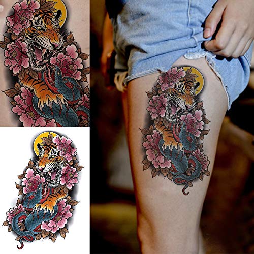 6 Sheet Temporary Tattoo Stickers - Waterproof Asian Designs