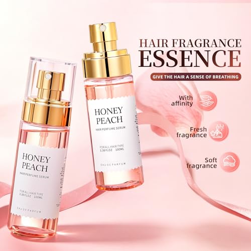 Honey Peach Hair Mist Perfume for Women, 3.38 fl oz
