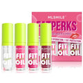 4 Colors Lip Oil Set - Long Lasting Hydrating Lip Gloss