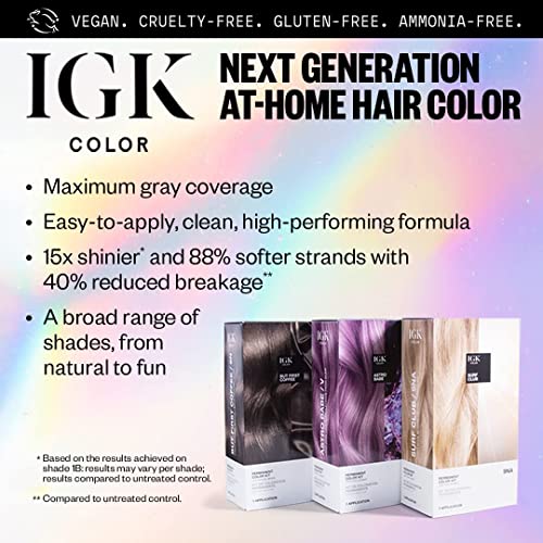 IGK Permanent Hair Dye Color Kit - V Astro Babe Light Lavender
