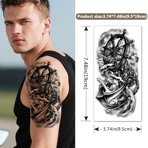 34 Sheets Waterproof Temporary Tattoo Stickers for Adults & Kids