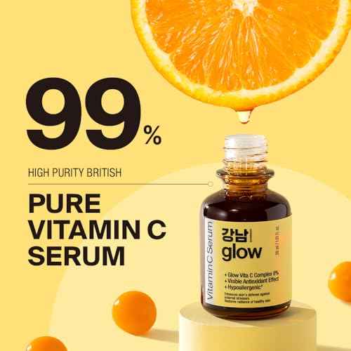 125 Hours Antioxidant Serum with Pure Vitamin C & Ferulic Acid | Korean Glass Skin Products | Vitamin C Face Serum | Korean Skin Care - 1.01fl oz (30ml)